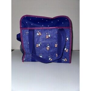 Vintage Ross Similac Baby Teddy Bear Diaper Bag Insulated Blue Hospital Bag